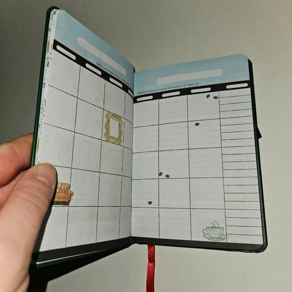 Friends Central Perk Planner Schedule Undated Calendar Pgs Small 4x6 NEVER USED